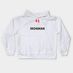 number one ironman Kids Hoodie